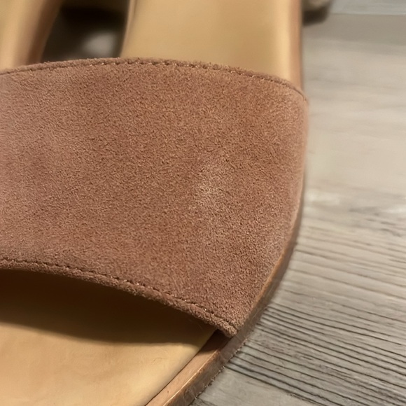 EUC Soludos Capri Raffia Suede Mid Block Heels - Picture 10 of 10